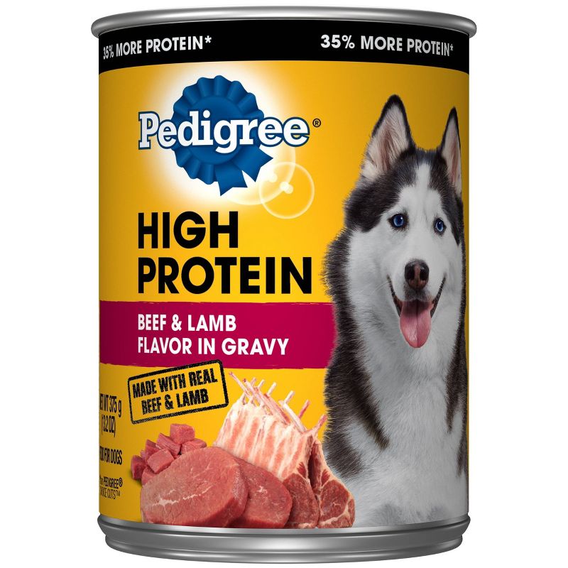 Pedigree High Protein Flavor In Gravy Wet Dog Food - 13.2oz, 1 of 5