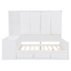 TIRAMISUBEST Twin/Full Size Wooden Daybed with Drawers, All-in-One Cabinet, Desk and Shelves, Storage Bed Frame - 4 of 4
