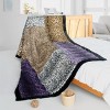 Slickblue Animal Print Patchwork Throw Blanket, 61x86.6 inches, Multiple Design Options, Soft & Warm, Machine Washable - 2 of 3