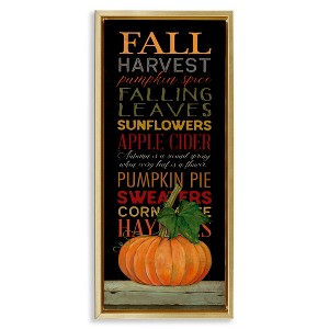 Stupell Industries Fall Harvest Autumn Seasonal, 11" x 25" - 1 of 4