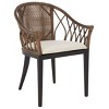 Miyomi Arm Chair - ACH4900 - Brown/Ivory - Safavieh - 4 of 4