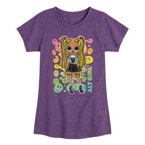 Girls' - LOL Surprise! - Rainbow ALT Girl Fitted Short Sleeve Graphic T-Shirt - 1 of 4