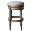 Maven Lane Pullman Backless Swivel Vegan Leather Bar Height Bar Stool - 3 of 4
