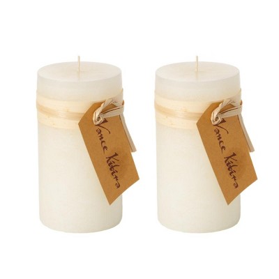 6" Vance Kitira Timber Candle Set of 2
