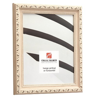 Antique Off-White 16x20 Solid Wood Wall Picture Frame