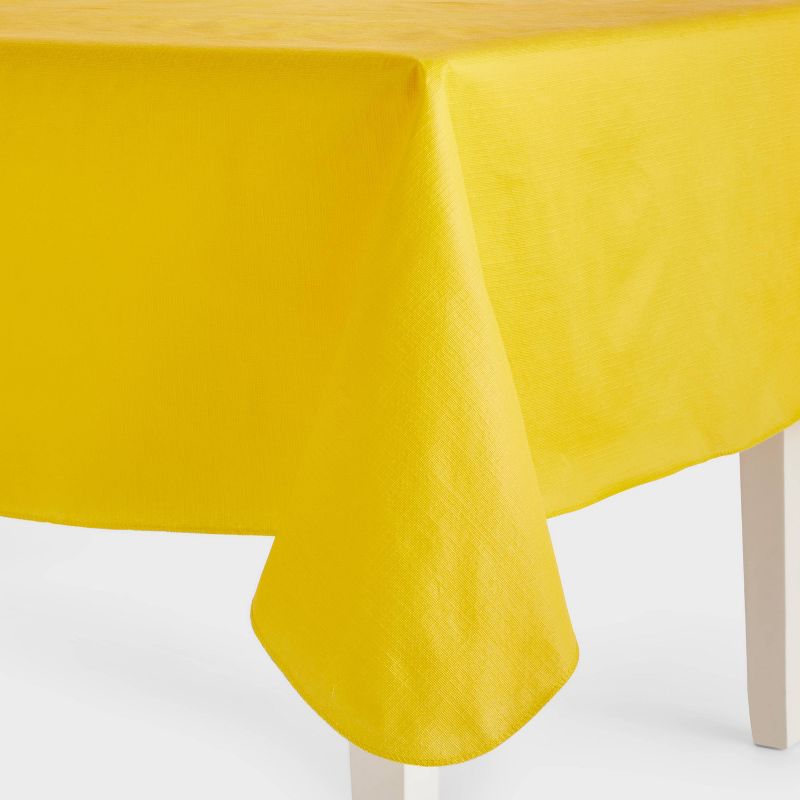 PEVA Table Cover Yellow Cross Hatch - Sun Squad&#8482;, 3 of 5