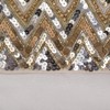 FIONECA The Holiday Aisle? 19" White Chevron Sequin Christmas Stocking - 3 of 4
