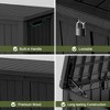 Decksplore Deck Box Outdoor Storage Box, Patio Gardening Tools, Water and UV Resistant for Patio, Garden - 4 of 4