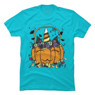 Men's Design By Humans Halloween Unicorn By Desdymona T-Shirt