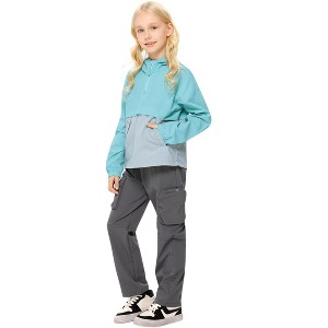 Kids Lightweight Packable Rain Jacket Waterproof Hooded Raincoats Windproof for Boys and Girls - 1 of 4
