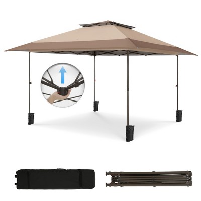 Captiva Designs 13’ x 13’ Pop-Up Canopy Tent - Instant Outdoor Shade with Easy One-Person Setup