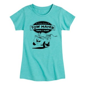 Girls' - Cars -  Fitted Short Sleeve Graphic T-Shirt - 1 of 4