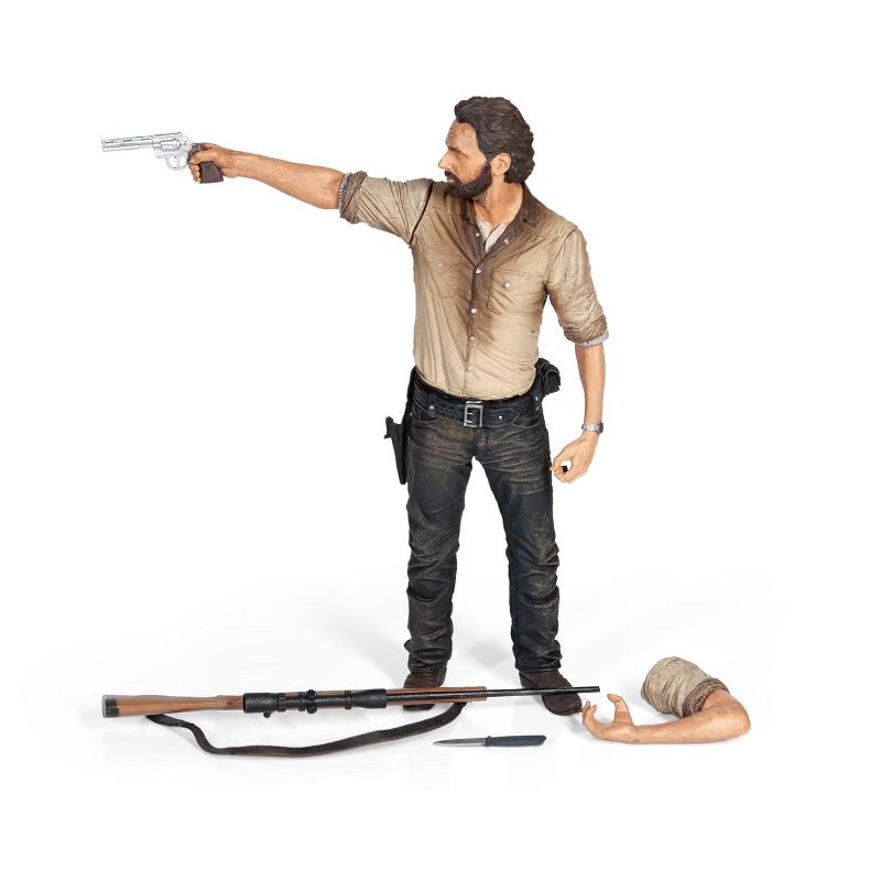 Mcfarlane Toys The Walking Dead Rick Grimes Deluxe Poseable Figure | Measures 10 Inches Tall, 2 of 8