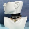 SOHI Women's Raven Black The Suffragette Multi-Layer Necklace - 3 of 4