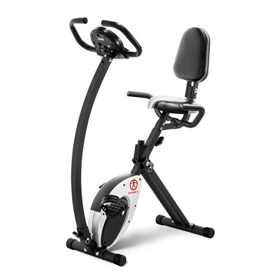 Marcy Foldable Exercise Bike with High Back Seat