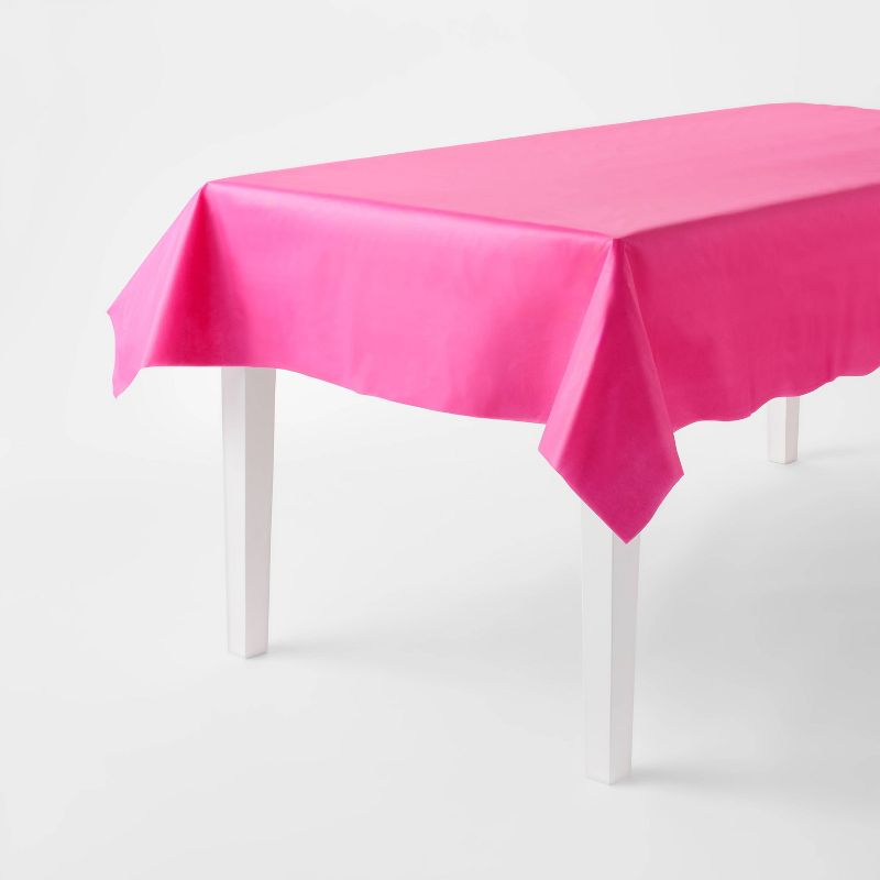 Hot Pink Rectangular Table Cover - Spritz&#8482;, 1 of 7
