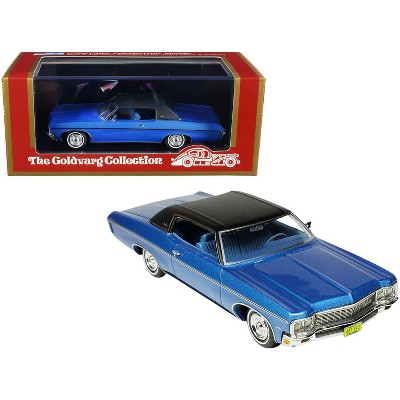 1970 Chevrolet Impala Custom Coupe Mulsanne Blue Met. with Matt Black Top Ltd Ed 220 pcs 1/43 Model Car by Goldvarg Collection