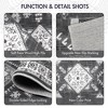 DOMETOUR Farmhouse Kitchen Rugs Set of 3 Washable Throw Rugs with Rubber Backing Non Slip Floor Mats Carpet for Kitchen, Laundry Room - 4 of 4