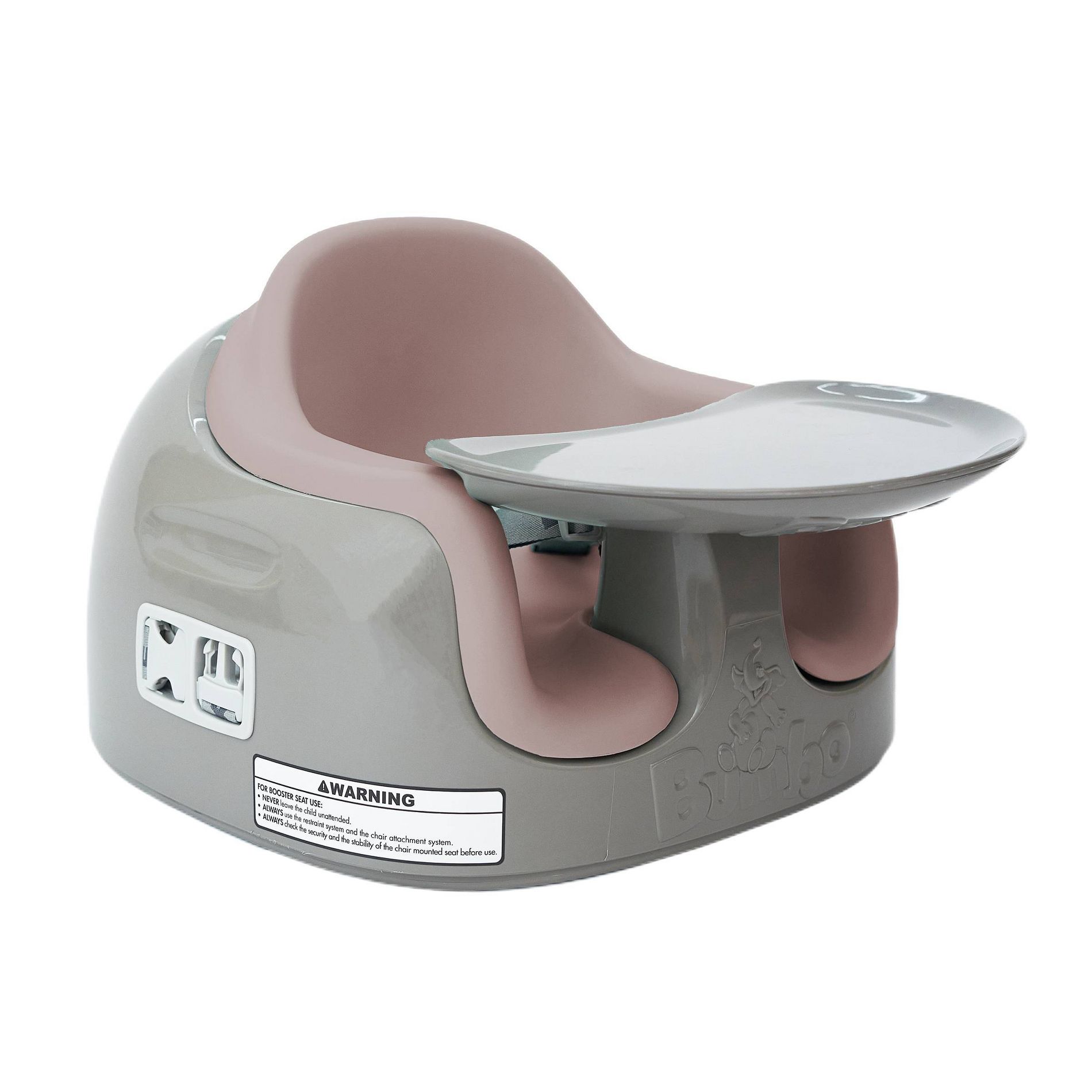 Bumbo Baby Infant Toddler Soft Foam Multi Seat with Removable Tray and Safety Buckle Straps for Kids' 6-36m - Adobe Rose on Breige