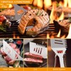 Itopfox 15-Piece Stainless Steel BBQ Grill Utensil Set with Carrying Bag - Professional Outdoor Cooking Tools, Ideal Gift for Grilling Enthusiasts - 2 of 4