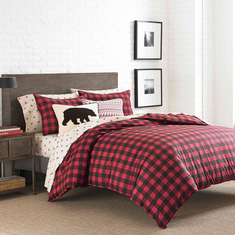 Mountain Plaid Duvet Cover And Sham Set Red - Eddie Bauer&#174;, 2 of 9