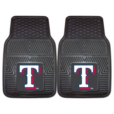 MLB Texas Rangers Vinyl Car Mat Set - 2pc