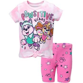 PAW Patrol Everest Skye Girls Graphic T-Shirt and Shorts Outfit Set Toddler