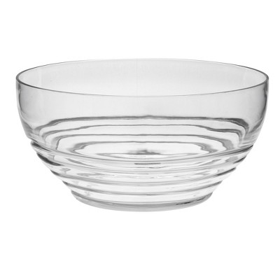 HomeRoots 10" Clear Acrylic Round Salad Bowl