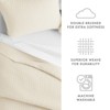 FIONECA Extra Soft Herringbone Comforter Set White Hypoallergenic Microfiber Suitable For All Seasons Machine Washable - 4 of 4
