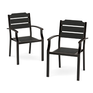 Arceso Outdoor Dining Chairs, 17 Inch Patio Dining Chairs, HDPS Material Outdoor Chairs, Patio Chairs  for Patio, Lawn, Garden, Indoor and Backyard - 1 of 4