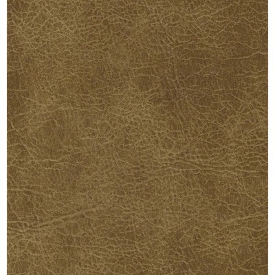 Draper Light Brown Faux Leather Tufted Square Ottoman