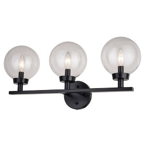 Vaxcel Lander 3 - Light Vanity in  Matte Black - 1 of 4