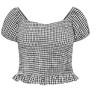 Women's Plus Size Cute Gingham Top - black | CITY CHIC - 4 of 4