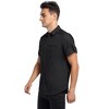 Men's Casual Outdoor Tab Sleeve Button Down Solid Color Cotton Cargo Shirt - 2 of 4
