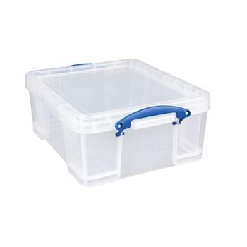 Really Useful Box® 64 Liter Snap Lid Storage Bin, Transparent Blue (64L TB)  - Yahoo Shopping