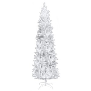 6.5ft Flocking Tied Light Christmas Tree - 1 of 4
