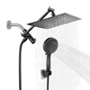 Cobbe Adjustable 10" High Pressure Dual Shower Head with 5-Spray Handheld Shower - 2 of 4
