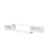 CAVINAS TV Stand 65.35in Wall Mounted Floating TV Stand with 20 Color LEDs and Charging Station Modern Entertainment Center - 3 of 4
