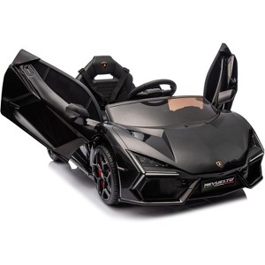 12V Ride On Car for Kids, Battery Powered Sports Car Toy for Boys & Girls, with Bluetooth, USB, Music, Remote Control, Headlight - 1 of 4