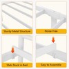 Homhougo Twin Size Metal Bed Frame for Kids, Twin Bed Frames for Girls, with Headboard & Footboard, Steel Slats Support, No Box Spring Needed, White - 3 of 4