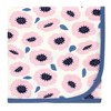 Touched by Nature Baby Girl Organic Cotton Swaddle Blanket and Headband or Cap, Blossoms, One Size - 4 of 4