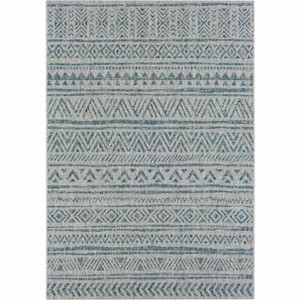 Hauteloom Novato Aqua All Over Pattern Performance Rug - 1 of 4