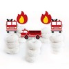 Big Dot of Happiness Fired Up Fire Truck - Dessert Cupcake Toppers - Firefighter Firetruck Baby Shower or Birthday Party Clear Treat Picks - Set of 24 - 2 of 4