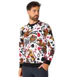 OppoSuits Men's Sweater - King Of Clubs - Multicolor