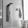BWE 2 spray rain shower tower shower panel system with chrome nickel shower head and shower wand - 3 of 4