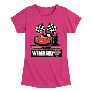 Girls' - Cars -  Fitted Short Sleeve Graphic T-Shirt - 1 of 4
