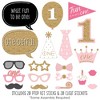 Big Dot of Happiness 1st Birthday Girl - Fun to be One - First Birthday Party Photo Booth Props Kit - 20 Count - 2 of 4