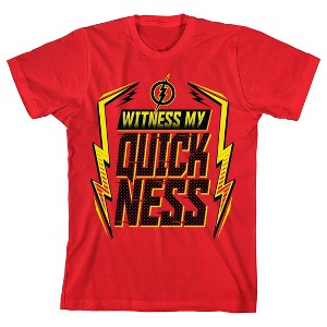 Flash Witness My Quickness Boy's Red T-shirt - 1 of 3