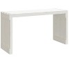 Patio Bench Extendable White 83.7"x15.9"x17.7" Solid Wood Pine - 4 of 4