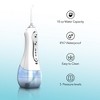 HOM Dental Cordless Oral Irrigator and Water Flosser - Teeth Cleaning Kit - With Four Dental Tips and 10 Ounce Tank (White) - 2 of 4